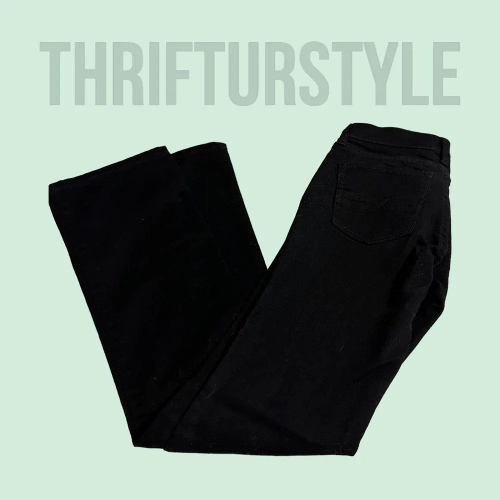 Soho Jeans Bootcut Black Denim Low Rise Size 0‎ Petite